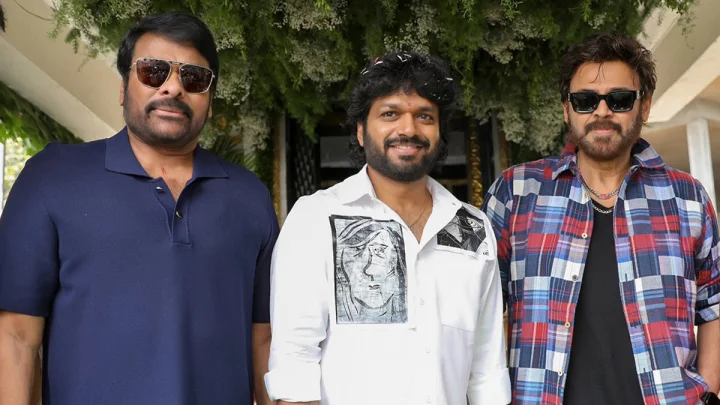 Megastar Chiranjeevi, Anil Ravipudi, Venkatesh