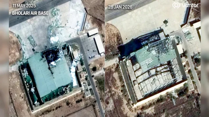 భొలారిలోని ఎయిర్ బేస్‌కు మరమ్మతులు చేపట్టిన పాకిస్థాన్