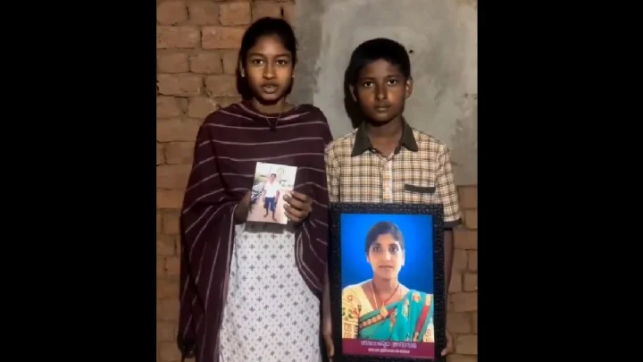 Deputy CM Pawan Kalyan helping two orphaned children
