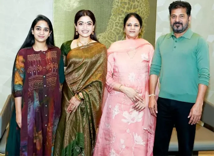 సీఎం రేవంత్‌ను కలిసిన రష్మిక.. అల్లు వారింటికి విరోష్ దంపతులు...