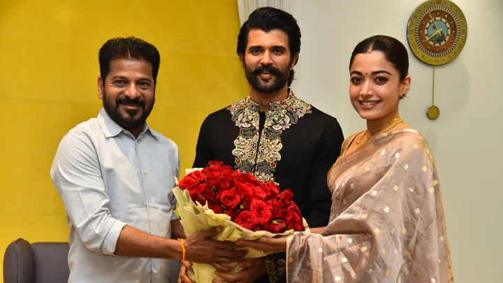 Revanth Reddy  visited Vijay Deverakonda and Rashmika's house