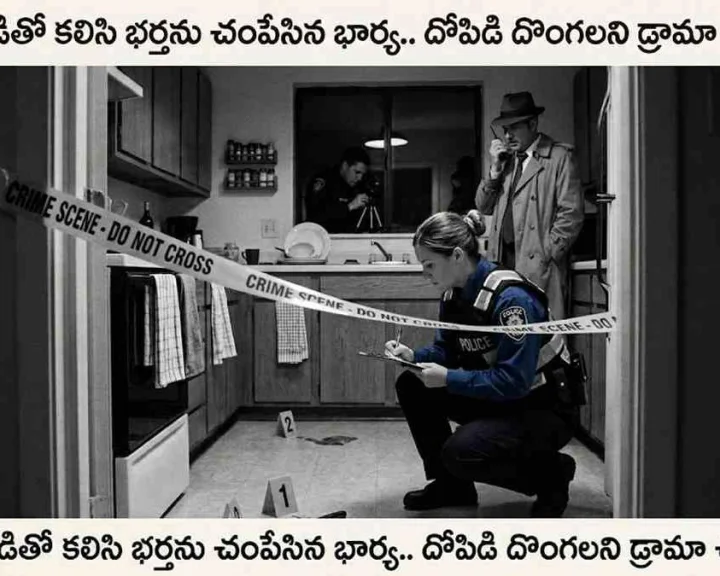 ప్రియుడితో కలిసి భర్తను చంపేసిన భార్య.. దోపిడి దొంగలని డ్రామా చేసింది..