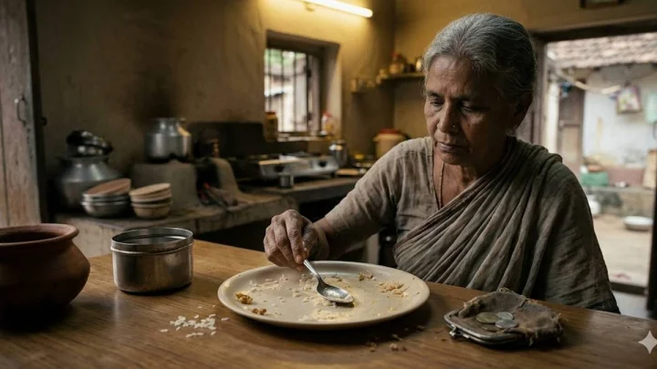 పళ్లెంలో వడ్డించిన భోజనాన్ని మెతుకు మిగలకుండా తింటే దరిద్రం వస్తుందా?