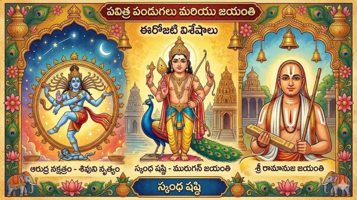 వైశాఖ మాసంలో ఆరుద్ర నక్షత్రం, స్కంధ షష్ఠి-శ్రీ రామాను జయంతి.. అన్నీ ఒకే రోజు..