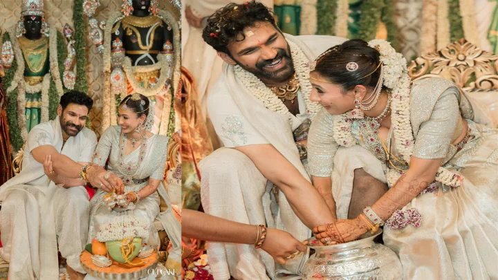 Bellamkonda: తిరుమలలో సాంప్రదాయబద్ధంగా బెల్లంకొండ సాయి శ్రీనివాస్, కావ్యల వివాహం