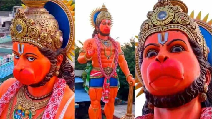 Hyderabad: హైదరాబాదులో భక్తులను ఇట్టే ఆకట్టుకున్న హనుమాన్ విగ్రహం.. వీడియో