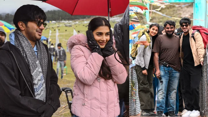 Pooja Hegde :వర్షం, పర్వత ప్రాంత ప్రార్థనాల మధ్య దుల్కర్ సల్మాన్, పూజా హెగ్డే చిత్రం షూట్