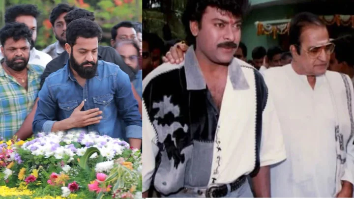 తాతకు పుష్పాంజలి ఘటించిన ఎన్టీఆర్ - స్మరించుకున్న చిరంజీవి