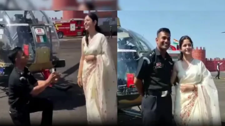 గ్రాడ్యుయేషన్ పరేడ్‌ అనంతరం ప్రియురాలికి రొమాంటిక్ ప్రపోజల్ (వీడియో)