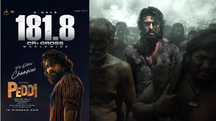రెండు రోజుల్లో పెద్ది  ప్రపంచవ్యాప్తంగా రూ.181.8 కోట్లు కలెక్షన్స్
