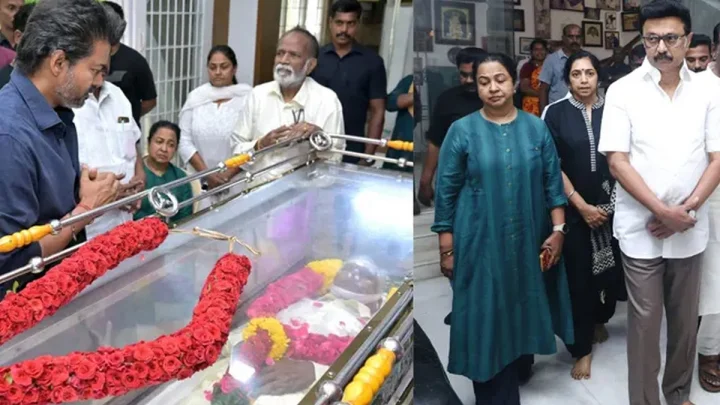 దిగ్గజ దర్శకుడు భారతీరాజా పార్థివదేహానికి సినీ ప్రముఖుల నివాళులు