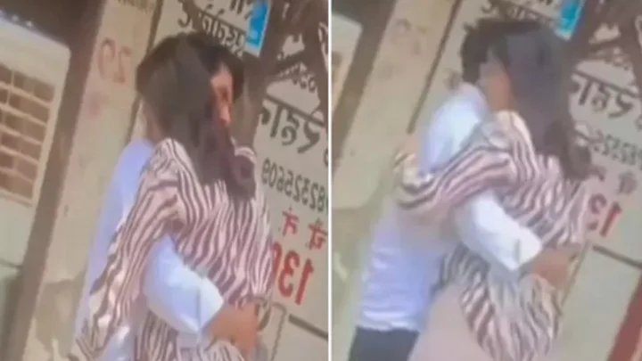 విడాకుల కోసం ఐదేళ్ల పోరాటం చేశారు.. హగ్ చేసుకుని ఐదు నిమిషాల్లో కలిసిపోయారు... (వీడియో)