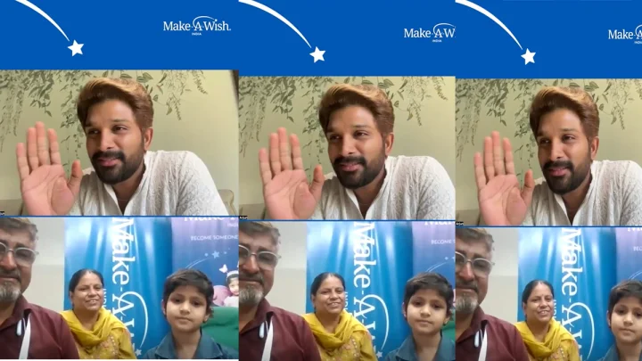 Allu Arjun: మేక్ ఏ విష్ ఇండియా ద్వారా చిన్నారి శ్ర‌ద్ధా తో ప్ర‌త్యేకంగా మాట్లాడిన‌ అల్లు అర్జున్‌