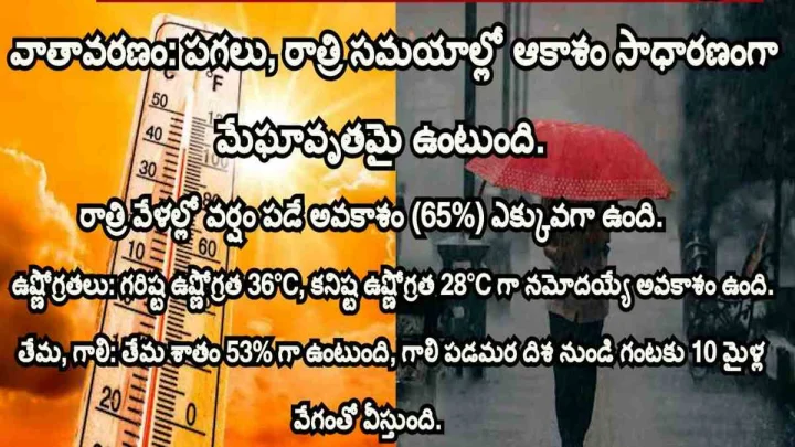 తెలుగు రాష్ట్రాల వెదర్ రిపోర్ట్