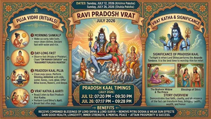 Ravi Pradosh Vrat July 2026: ప్రదోష వ్రతం.. ఆరుద్ర నక్షత్రం.. శివపూజను మరిచిపోద్దు..