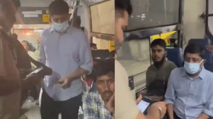 కర్నాటక రవాణా శాఖామంత్రికి షాకిచ్చిన కండక్టర్