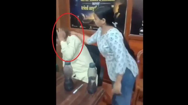 టీచర్ లైంగిక వేధింపులు, చెప్పుతో కొట్టిన విద్యార్థిని, వీడియో వైరల్