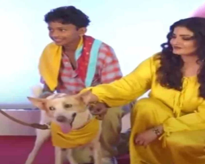 కుక్కకాటు నుంచి తృటిలో తప్పించుకున్న బాలీవుడ్ నటి రవీనా టాండన్‌? (video)