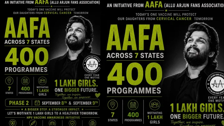 ఏడు రాష్ట్రాల్లో హెచ్ పీవీ అవేర్ నెస్ కు సపోర్ట్ గా అల్లు అర్జున్ ఫ్యాన్స్