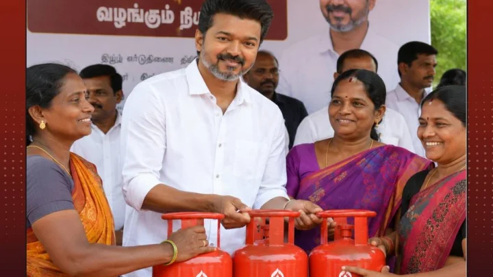 Gas Cylinder, సీఎం విజయ్ 3 సిలిండర్లు ఉచితం ప్రకటన, మరి 6 సిలిండర్లు అన్నారుగా?!!