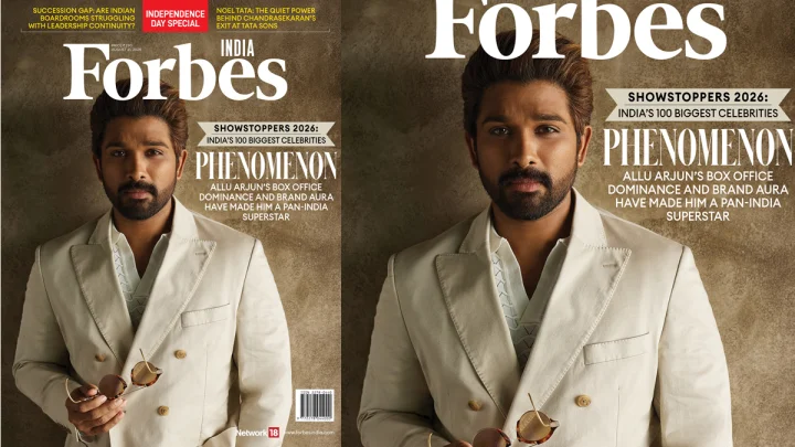 Allu Arjun Forbes India: ఫోర్బ్స్ ఇండియా షో స్టాపర్స్ 2026 ఎడిషన్ కవర్పై అల్లు అర్జున్ Allu Arjun Forbes India: ఫోర్బ్స్ ఇండియా షో స్టాపర్స్ 2026 ఎడిషన్ కవర్పై అల్లు అర్జున్