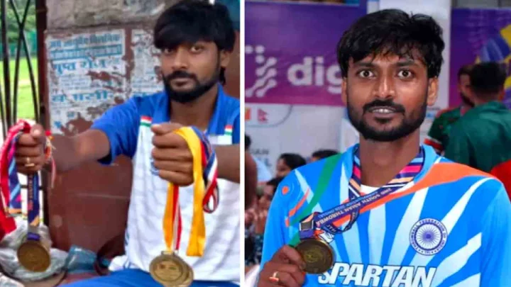 క్యాబ్ డ్రైవర్‌, కూరగాయలు అమ్ముకుంటున్న త్రో బాల్ ప్లేయర్ అమర్‌దీప్ (video)
