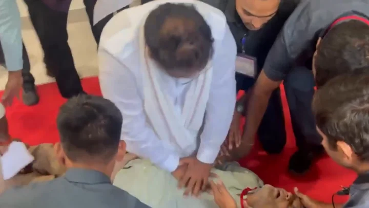Minister Vakiti Srihari administered CPR