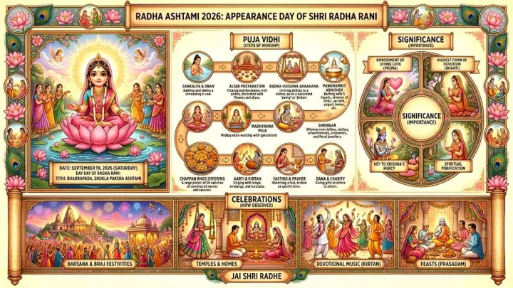 Radha Ashtami 2026: శనివారం పూట రాధా అష్టమి రావడం విశేషం.. ఇలా పూజ చేస్తే?