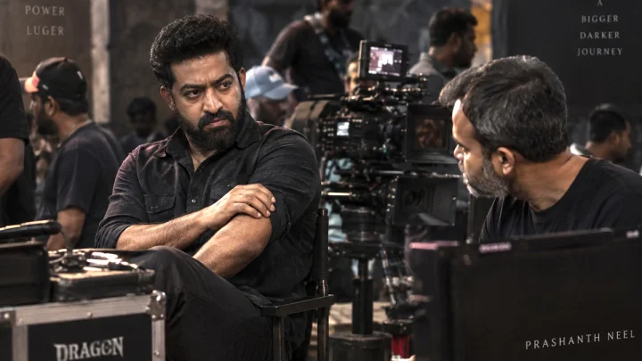 NTR and  Prashanth Neel at shoot spot