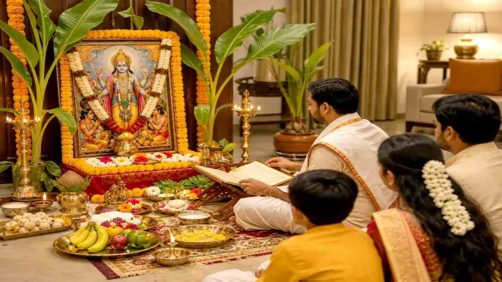 Satyanarayan Puja: సత్యనారాయణ వ్రతానికి కీలకమైన రోజు... శనివారం పౌర్ణమి..