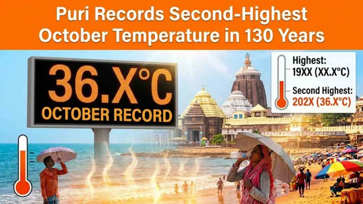 130 ఏళ్ల వాతావరణ చరిత్రలో పూరీలో గరిష్టంగా 36.6 డిగ్రీల ఉష్ణోగ్రత