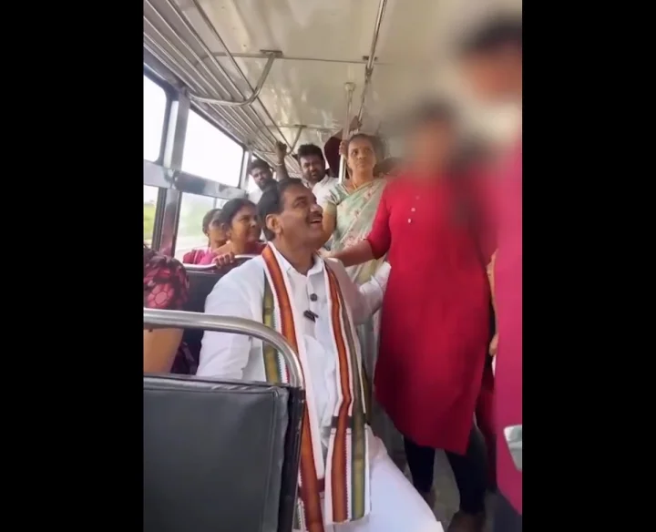 యువతిని అసభ్యంగా తాకుతూ ప్రవర్తించిన కాంగ్రెస్ ఎమ్మెల్యే (వీడియో)