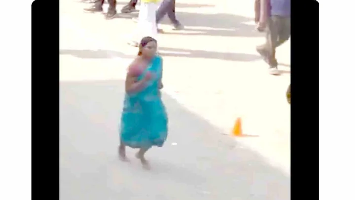 హోంగార్డ్ ఉద్యోగం కోసం చీరలో 6 నిమిషాల్లోనే లక్ష్యాన్ని చేధించిన వితంతువు (video)