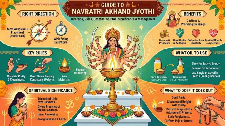 Navratri Akhand Jyothi: నవరాత్రులు.. అఖండ జ్యోతిని ఎందుకు వెలిగించాలి.. ప్రయోజనాలేంటి? Navratri Akhand Jyothi: నవరాత్రులు.. అఖండ జ్యోతిని ఎందుకు వెలిగించాలి.. ప్రయోజనాలేంటి?